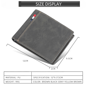 Portefeuille en cuir avec logo personnalisé, fabrication OEM ODM en marque blanche pour la promotion de la marque - Product Image 2