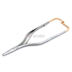 Poignée antidérapante de qualité supérieure Micro porte-aiguille Arruga en acier inoxydable Instrument ophtalmique chirurgical pointe fine manuel MOL - Product Image 1