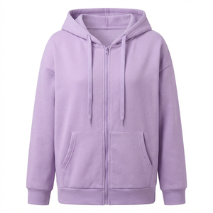 Sweat-shirt à capuche ample pour femme, best-seller, avec fermeture éclair, logo personnalisé, sweat-shirt de sport surdimensionné, choix de nombreuses couleurs - Product Image 6