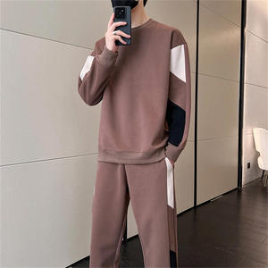 Hombres Baggy Sweat suits 100% Cotton Hoodie Hombres Joggers Suit Flared Sweatpants and Hoodie Set - Product Image 2