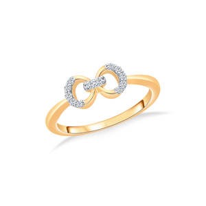 Bague Twilight Ties Or et Diamant - Product Image 1