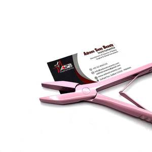 Pinzas para Extensiones de Cabello Multifuncionales con Microperlas Rosadas, Impresión de Logotipo Personalizado, Herramienta para el Cuidado del Cabello, Servicio OEM al por Mayor - Product Image 4