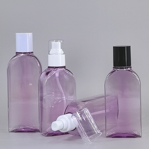Manufacture du Vietnam Bouteilles en plastique transparentes pour animaux de compagnie écologiques 160ML/180ML Essence d'huile nettoyante Sérum tonique pour le visage - Product Image 1