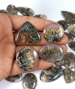 Cabochon en agate naturelle en forme de bâton, pierre précieuse en vrac, fabrication de bijoux faits à la main, prix de gros - Product Image 2