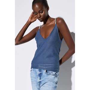 Blusa con Cuentas y Tirantes Finos - Product Image 2