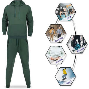 Wholesale Cotton <b>Blend</b> Two Piece Tracksuit Set, Comfortable and Stylish Men Tracksuit - Product Image 5