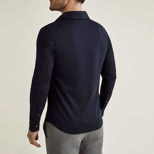 Wholesale Blank Polo Shirts Custom Embroidery LogoT-Shirt Plain Golf Polo <b>Long</b> <b>Sleeve</b> T-shirts Custom Unisex Polo Shirt - Product Image 6