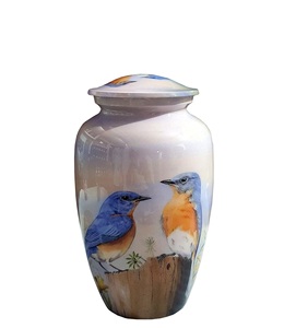 โกศงานศพอลูมิเนียมรูปนกสำหรับผู้ใหญ่ทำมือฝังเถ้าขนาดกำหนดได้ - Product Image 6