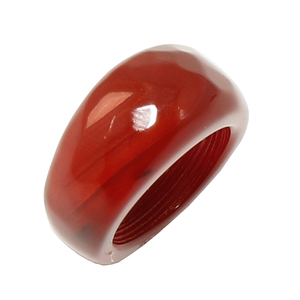 Natural Agate Gemstone Pendant <b>Ring</b> Trendy Geometric Eye Pattern Religious Style 6mm Width for Children Mainly Made Jade Inlaid - Product Image 1