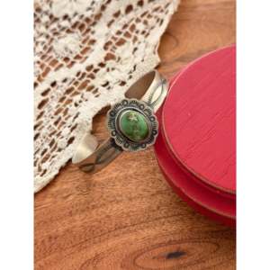 Danny Henio Sonoran Gold Turquoise & Sterling <b>Silver</b> Fashion <b>Cuff</b> <b>Bracelet</b> - Product Image 4