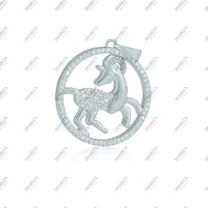 Pendentif de luxe du zodiaque ARIES, diamant Moissanite VVS, bijoux tendance pour femmes au meilleur prix - Product Image 2