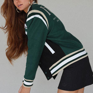 Chaqueta universitaria de moda con logotipo personalizado impresión bordado estilo universitario OEM fabricante de fábrica proveedor directo - Product Image 4