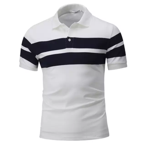 Camiseta Deportiva Formal de Cuello Alto y Manga Corta para Hombre, Tejido Jacquard de 320g, Spandex/Poliéster, Impresión Serigráfica, Secado Rápido, Ecológica - Product Image 4
