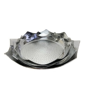 Argenterie Métal 3 Pièces avec Plateaux Royal Miroir Poli Unique Dessert et Plateaux de Service Elégant et Durable Qualité - Product Image 1