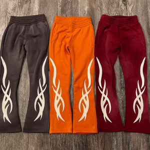 Conjunto de Sudadera con Capucha y Pantalones Deportivos para Hombre, Estilo Vintage, Lavado Ácido, con Cremallera, Felpa Francesa, con Logotipo Bordado en Aplique - Product Image 3