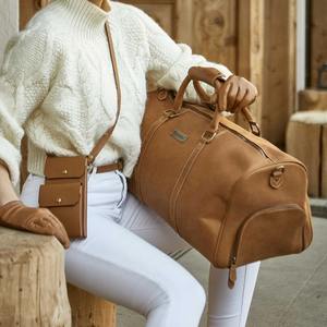 Handmade Custom Logo Genuine Leather Duffle <b>Bag</b> for <b>Men</b> Wholesale Carry <b>Overnight</b> Weekend Sports Gym Travel <b>Bag</b> - Product Image 5