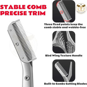 Professional Eyebrow Scissors Beauty Care Precision Trimming Scissors Stainless Steel <b>Makeup</b> <b>Tool</b> - Product Image 4