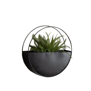 กระถางดอกไม้ที่ทันสมัยสำหรับบ้านและสวนกระถางต้นไม้ทรงกลมสีทองแขวนผนัง - Product Image 6