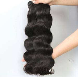 CUTÍCULA COMPLETA ALINEADA REUTILIZABLE LUJO RAW MÁQUINA DE UN SOLO DIBUJADO DOBLE TRAMA UNISEX REMY MARCHA GRATIS para PAQUETES DE CABELLO VIRGEN - Product Image 3