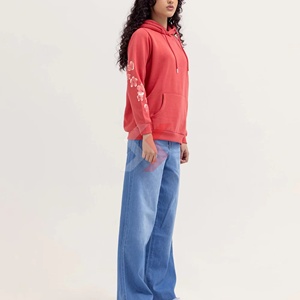 Nouveau sweat à capuche en coton pour femmes, vente chaude, logo OEM personnalisé, design personnalisé, pull long pour l'hiver, vente en gros pour filles, à capuche personnalisé - Product Image 4