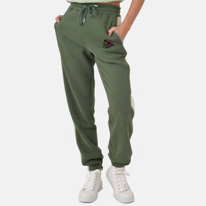Women's Breathable Cotton Sweatpants Custom Wholesale Ladies Jogger Pants for Bodybuilding Flat Sports Outerwear for Winter - Product Image 2
