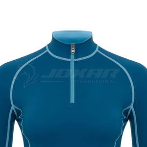 Capa base de equitación de secado rápido para mujer Top de entrenamiento ecuestre de manga larga transpirable - Product Image 3