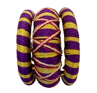 Bracelets multicolores de fil pour dames bracelets de mode à la mode ensemble de bracelets traditionnels indiens pour les filles