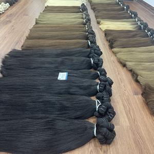 Vendeurs de cheveux vierges de qualité supérieure extension de cheveux trame naturelle droite 100% paquets de cheveux bruts du Vietnam - Product Image 6