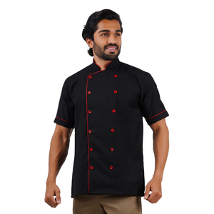 Chaquetas de Chef de restaurante de manga corta larga de último diseño/OEM servicio personalizado chaquetas de Chef de cocina para hombres - Product Image 2