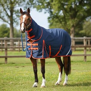 Tapis de cheval lourd feuille de mouche de cheval tapis équestre réglable léger tapis de cheval été équitation couverture extérieure fournisseur OEM - Product Image 1