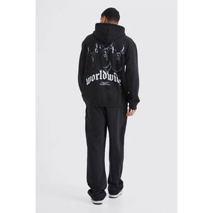 Pakistan Made 100% Cotton Fleece Pullover <b>Hoodie</b> <b>for</b> <b>Men</b> Winter Windproof & Eco-Friendly Breathable 550g Fabric Custom Printed - Product Image 3