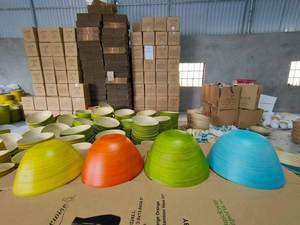 ชามดูแลผิวชุดชามและช้อนไม้ไผ่เป็นมิตรกับสิ่งแวดล้อมเครื่องครัวไม้ไผ่คุณภาพสูง - Product Image 5