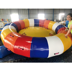 Hot mùa hè <span class=keywords><strong>Inflatable</strong></span> towable Ống thuyền chuối nổi vui chơi giải trí sông nước quay Top Disco thuyền chất liệu PVC 5-10 - Product Image 4