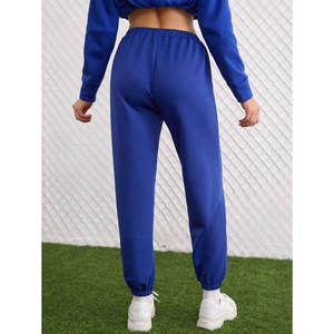 2024 haut tendance femmes coupe ajustée pantalon de survêtement respirant ample coton polaire survêtement cordon léger hiver Leggings nouveau - Product Image 2