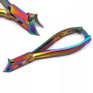 Ciseaux à ongles en plastique + métal, coupe-cuticules personnalisé, outil de manucure, art des ongles, 1 pièce, pince à cuticules - Product Image 5