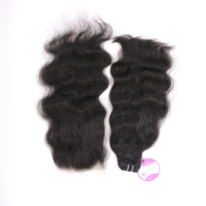 Doble dibujado más alta calidad humano virgen Remy pelo cutícula intacta fábrica cierre personalizado - Product Image 1