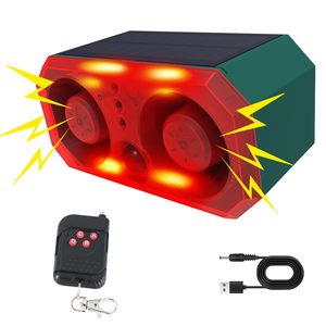 Daytech năng lượng mặt trời điện 13 âm thanh hỗ trợ ghi âm có thể điều chỉnh âm lượng 130D dò chuyển động báo động ánh sáng với từ xa cho trang trại - Product Image 1