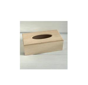 Boîte à mouchoirs en bois pour fêtes de mariage à la maison Boîte à mouchoirs en bois pour bureau à domicile Boîte à mouchoirs en papier de forme carrée pour dessus de table de mariage - Product Image 4