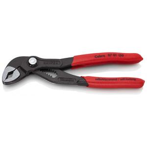 For Knipex Cobra Hightech Water Pump Pliers Grey Atramentized with Non-Slip <b>Plastic</b> Handles Head <b>Polished</b> - Product Image 1
