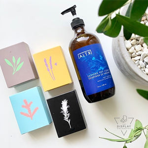 กล่องกระดาษคราฟท์ลายนูนคุณภาพสูงสำหรับผลิตภัณฑ์ครีมลาเวนเดอร์สำหรับกลางวันและกลางคืน - Product Image 4