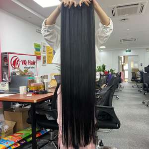 Vente en gros 100% extensions de cheveux vierges cambodgiens bruts trame droite osseuse d'un seul donneur de cheveux humains de haute qualité - Product Image 1