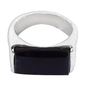 Bague en argent 925 avec pierre d'onyx pour homme, bijou en pierre précieuse noire - Product Image 2