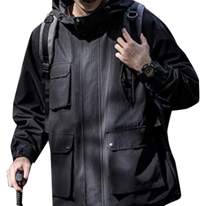 Chaqueta de invierno ligera de nivel 7 con cuello con capucha hecha de tela de lona duradera - Product Image 5