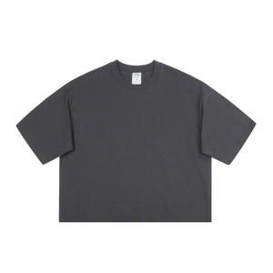 Camiseta de hombre Boxy Fit personalizada de alta calidad 100% algodón peso pesado con logotipo DTG - Product Image 4