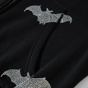 Unisex Distressed Zip-up Hoodie Custom Men's Heavy French Terry Streetwear <b>Jacket</b> <b>Lined</b> Design Logo Winter Season Hooded Solid - Product Image 5