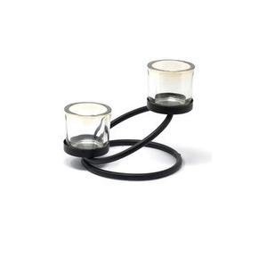 Modern Luxury Metal Round Candle Holder Iron Color Cup Holder Standing Table Decorative <b>Candel</b> Stand - Product Image 3