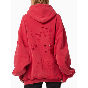 Respirant Made Men Distressed Hoodies 2024 Prix de vente entier Sweat à capuche en détresse pour hommes de haute qualité - Product Image 3