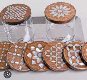 Caja Acrílica Artesanal con Tapa de Madera, Técnicas de Laca, Éxito de Ventas, Lujo, Hecho en India para Regalos de Eid y Ramadán - Product Image 2