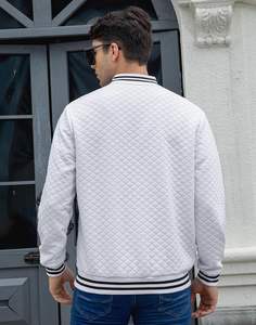 Chaqueta Universitaria, Chaqueta Informal con Bloques de Color y Botones para Hombre, para la Escuela, Béisbol, OEM, Chaquetas Universitarias Unisex de Alta Calidad - Product Image 3