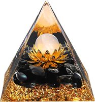 Hopeseed Orgone Black Tourmaline & Rose Quartz Sphere Bunga Kehidupan Piramida Penyembuhan Uang dari Amayra Kristal Ekspor